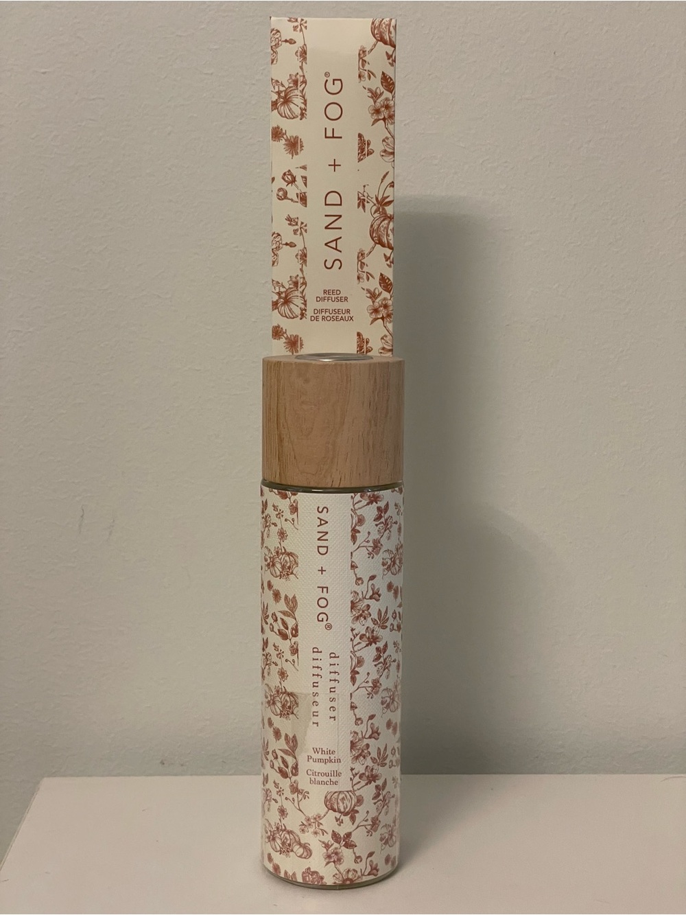 NWT SAND + FOG White Pumpkin Reed Diffuser - 3.38 FL OZ/ 100 ML